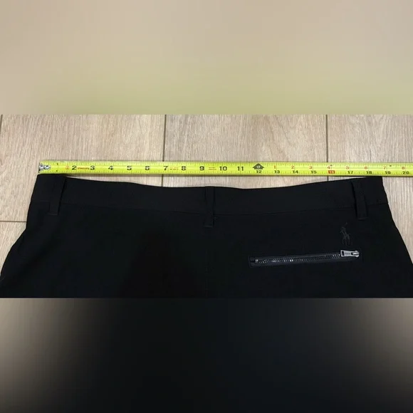 Polo Ralph Lauren 9.5” Swim Trunks Black Stretch Shorts 36